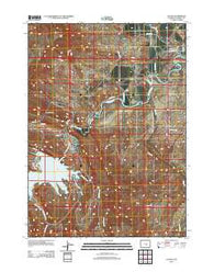 Alcova Wyoming Historical topographic map, 1:24000 scale, 7.5 X 7.5 Minute, Year 2012