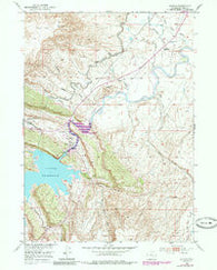 Alcova Wyoming Historical topographic map, 1:24000 scale, 7.5 X 7.5 Minute, Year 1950