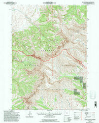 Aldrich Basin Wyoming Historical topographic map, 1:24000 scale, 7.5 X 7.5 Minute, Year 1991