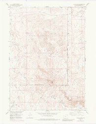 Alkali Butte Wyoming Historical topographic map, 1:24000 scale, 7.5 X 7.5 Minute, Year 1958