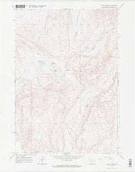 Alkali Creek Wyoming Historical topographic map, 1:24000 scale, 7.5 X 7.5 Minute, Year 1966