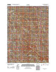 Alkali Butte Wyoming Historical topographic map, 1:24000 scale, 7.5 X 7.5 Minute, Year 2012