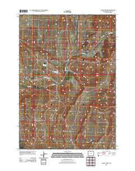 Alkali Creek Wyoming Historical topographic map, 1:24000 scale, 7.5 X 7.5 Minute, Year 2012