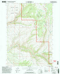 Allen Draw Wyoming Historical topographic map, 1:24000 scale, 7.5 X 7.5 Minute, Year 1993