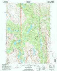 Alpine Lake Wyoming Historical topographic map, 1:24000 scale, 7.5 X 7.5 Minute, Year 1991