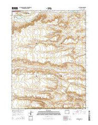 Altvan Wyoming Current topographic map, 1:24000 scale, 7.5 X 7.5 Minute, Year 2015