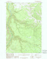 Amethyst Mountain Wyoming Historical topographic map, 1:24000 scale, 7.5 X 7.5 Minute, Year 1986