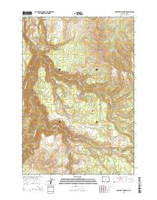 Amethyst Mountain Wyoming Current topographic map, 1:24000 scale, 7.5 X 7.5 Minute, Year 2015