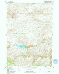 Anchor Reservoir Wyoming Historical topographic map, 1:24000 scale, 7.5 X 7.5 Minute, Year 1965