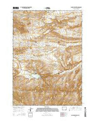 Anchor Reservoir Wyoming Current topographic map, 1:24000 scale, 7.5 X 7.5 Minute, Year 2015