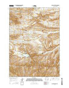 Anchor Reservoir Wyoming Current topographic map, 1:24000 scale, 7.5 X 7.5 Minute, Year 2015