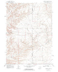 Anderson Canyon Wyoming Historical topographic map, 1:24000 scale, 7.5 X 7.5 Minute, Year 1968