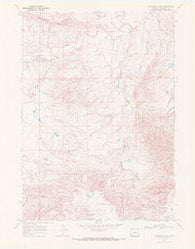 Anderson Draw Wyoming Historical topographic map, 1:24000 scale, 7.5 X 7.5 Minute, Year 1968