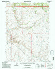 Anderson Ridge Wyoming Historical topographic map, 1:24000 scale, 7.5 X 7.5 Minute, Year 1991