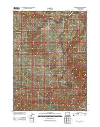 Anderson Draw Wyoming Historical topographic map, 1:24000 scale, 7.5 X 7.5 Minute, Year 2012