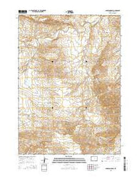 Anderson Draw Wyoming Current topographic map, 1:24000 scale, 7.5 X 7.5 Minute, Year 2015