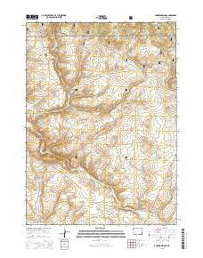 Anderson Ridge Wyoming Current topographic map, 1:24000 scale, 7.5 X 7.5 Minute, Year 2015