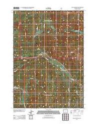 Angle Mountain Wyoming Historical topographic map, 1:24000 scale, 7.5 X 7.5 Minute, Year 2012