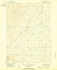 Antelope Creek Wyoming Historical topographic map, 1:24000 scale, 7.5 X 7.5 Minute, Year 1950