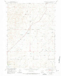 Antelope Creek Wyoming Historical topographic map, 1:24000 scale, 7.5 X 7.5 Minute, Year 1973