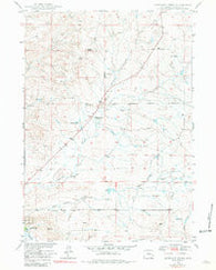 Antelope Creek Wyoming Historical topographic map, 1:24000 scale, 7.5 X 7.5 Minute, Year 1949