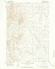 Antelope Draw Wyoming Historical topographic map, 1:24000 scale, 7.5 X 7.5 Minute, Year 1961