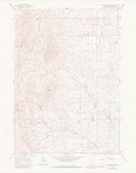Antelope Draw Wyoming Historical topographic map, 1:24000 scale, 7.5 X 7.5 Minute, Year 1981