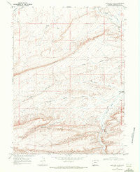 Antelope Flats Wyoming Historical topographic map, 1:24000 scale, 7.5 X 7.5 Minute, Year 1968