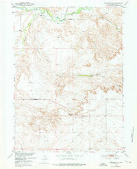 Antelope Gap Wyoming Historical topographic map, 1:24000 scale, 7.5 X 7.5 Minute, Year 1951