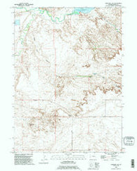Antelope Gap Wyoming Historical topographic map, 1:24000 scale, 7.5 X 7.5 Minute, Year 1990