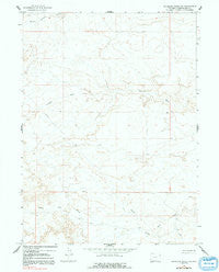 Antelope Knoll NE Wyoming Historical topographic map, 1:24000 scale, 7.5 X 7.5 Minute, Year 1964