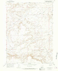 Antelope Knoll Wyoming Historical topographic map, 1:24000 scale, 7.5 X 7.5 Minute, Year 1964