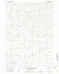 Antelope Reservoir Wyoming Historical topographic map, 1:24000 scale, 7.5 X 7.5 Minute, Year 1961