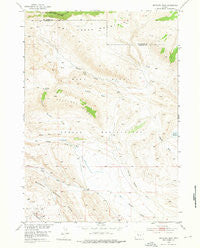Antelope Ridge Wyoming Historical topographic map, 1:24000 scale, 7.5 X 7.5 Minute, Year 1952