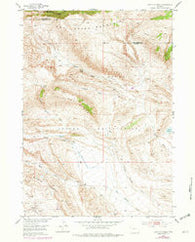 Antelope Ridge Wyoming Historical topographic map, 1:24000 scale, 7.5 X 7.5 Minute, Year 1952