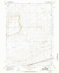 Antelope Spring Wyoming Historical topographic map, 1:24000 scale, 7.5 X 7.5 Minute, Year 1966