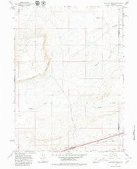 Antelope Spring Wyoming Historical topographic map, 1:24000 scale, 7.5 X 7.5 Minute, Year 1966