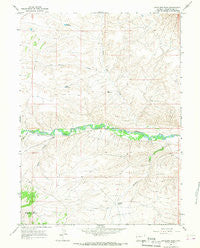 Antelope Wash Wyoming Historical topographic map, 1:24000 scale, 7.5 X 7.5 Minute, Year 1964