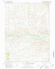 Antelope Wash Wyoming Historical topographic map, 1:24000 scale, 7.5 X 7.5 Minute, Year 1964