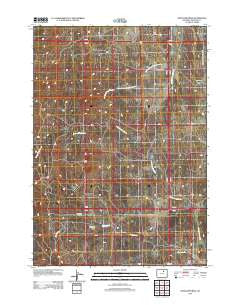 Antelope Draw Wyoming Historical topographic map, 1:24000 scale, 7.5 X 7.5 Minute, Year 2012