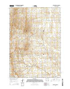Antelope Draw Wyoming Current topographic map, 1:24000 scale, 7.5 X 7.5 Minute, Year 2015