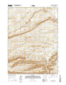 Antelope Flats Wyoming Current topographic map, 1:24000 scale, 7.5 X 7.5 Minute, Year 2015