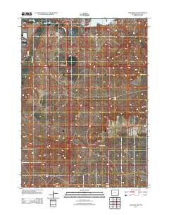 Antelope Gap Wyoming Historical topographic map, 1:24000 scale, 7.5 X 7.5 Minute, Year 2012
