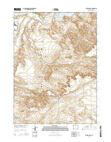 Antelope Gap Wyoming Current topographic map, 1:24000 scale, 7.5 X 7.5 Minute, Year 2015
