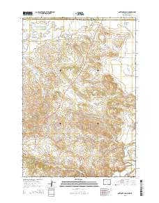 Antelope Gulch Wyoming Current topographic map, 1:24000 scale, 7.5 X 7.5 Minute, Year 2015
