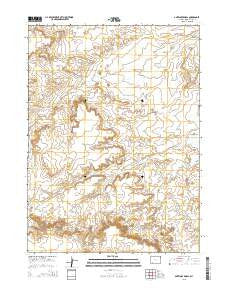 Antelope Knoll Wyoming Current topographic map, 1:24000 scale, 7.5 X 7.5 Minute, Year 2015