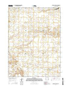 Antelope Knoll NE Wyoming Current topographic map, 1:24000 scale, 7.5 X 7.5 Minute, Year 2015