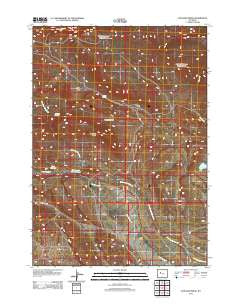 Antelope Ridge Wyoming Historical topographic map, 1:24000 scale, 7.5 X 7.5 Minute, Year 2012