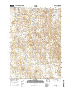 Appel Butte Wyoming Current topographic map, 1:24000 scale, 7.5 X 7.5 Minute, Year 2015