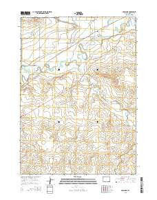 Arapahoe Wyoming Current topographic map, 1:24000 scale, 7.5 X 7.5 Minute, Year 2015